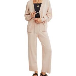 NWOT Free People Solar Cardigan & Pants Set